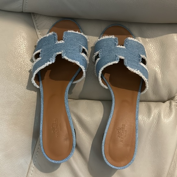 Hermes denim sandal size 39 - Picture 2 of 13